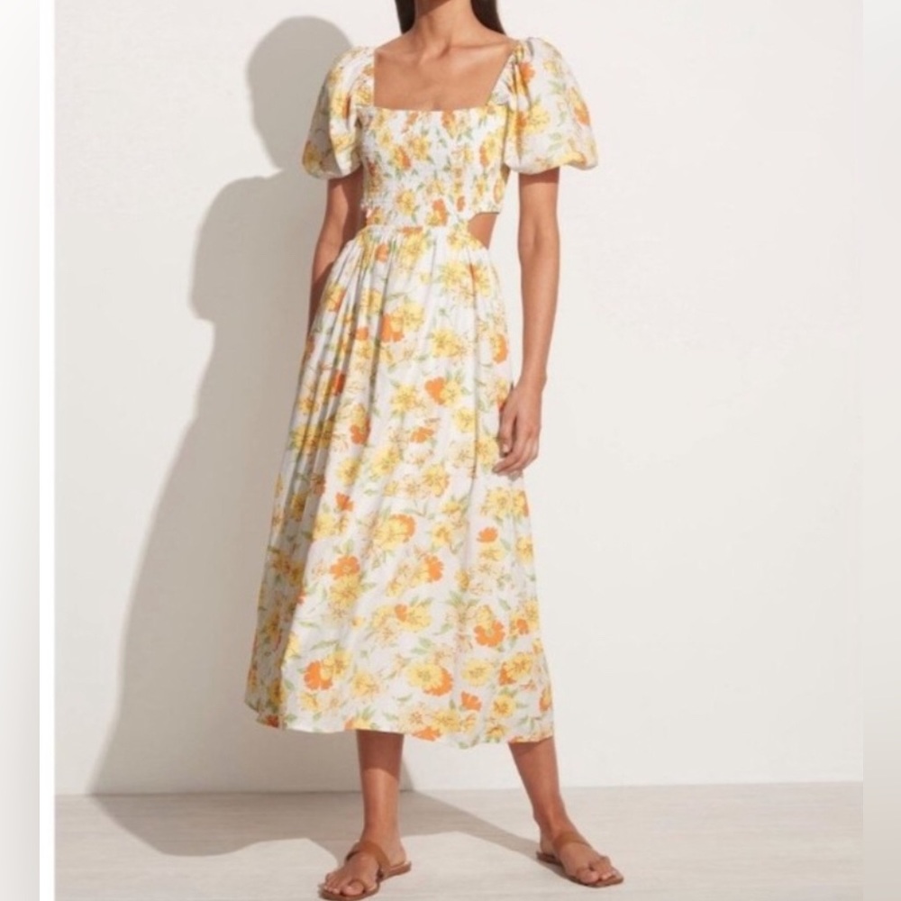 Faithful The Brand Loucetta Midi Dress in Palermo Floral Print Size M/6. NWT - Picture 3 of 11